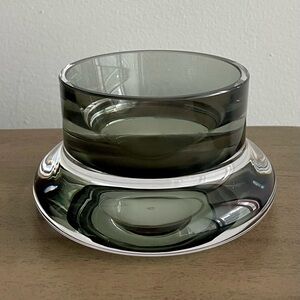 Vintage Elegant Crystal Small Bowl/ Candle Holder